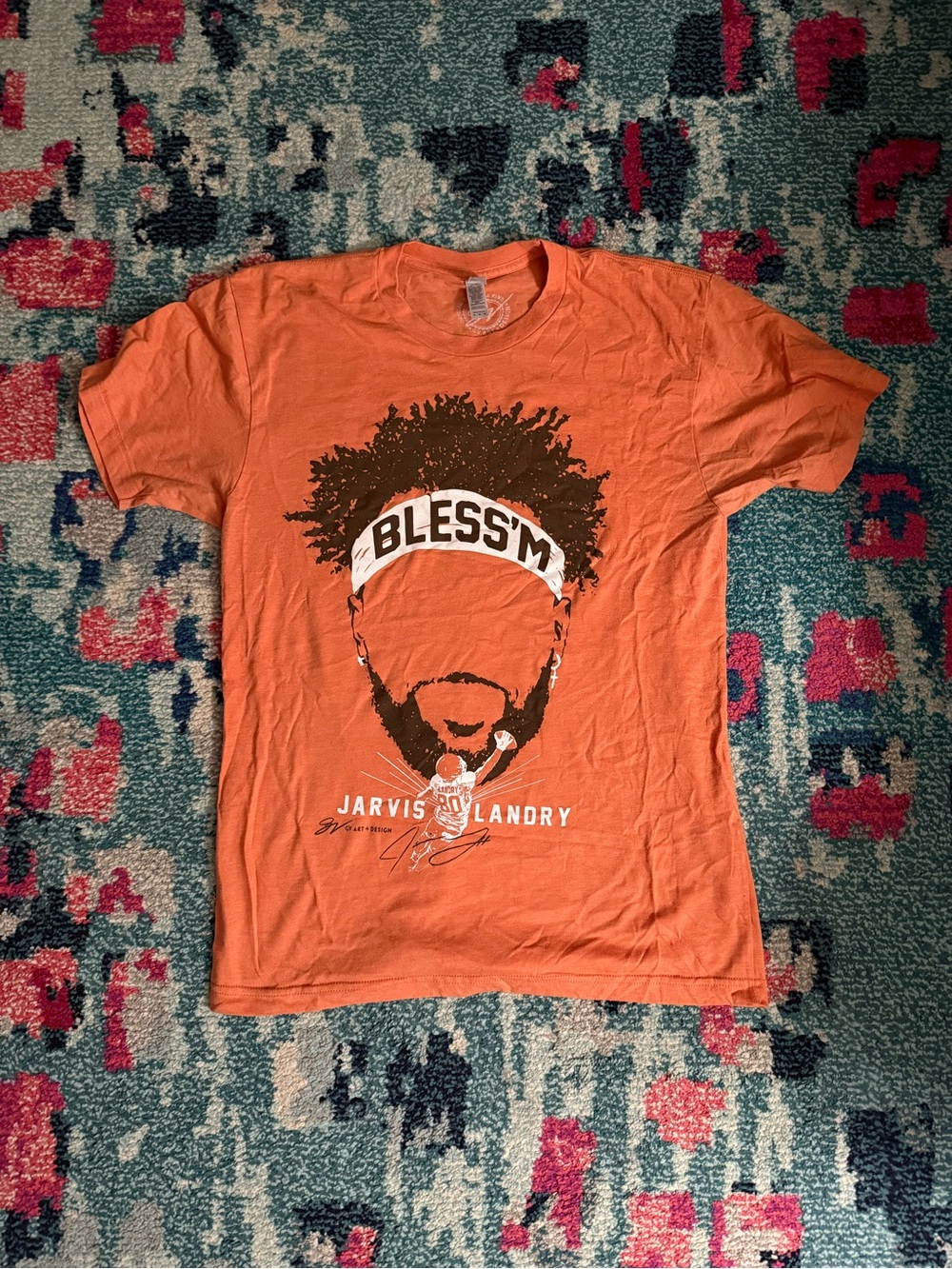 GV Art & Design Bless’M Jarvis Landry T-Shirt - Adult Medium
